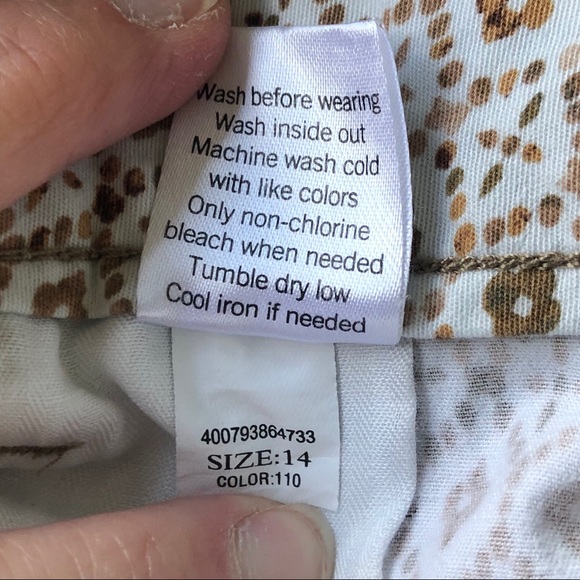 Sonoma Tribal Boho Pattern Chino Style Shorts - Picture 8 of 8